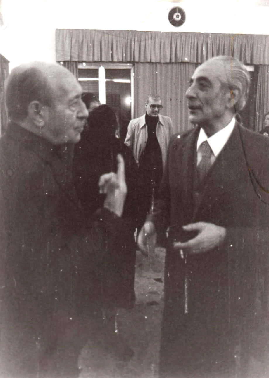 Da sinistra:  Raffaele Lippi e Alberto Chiancone, Circolo della Stampa, Napoli, 1979